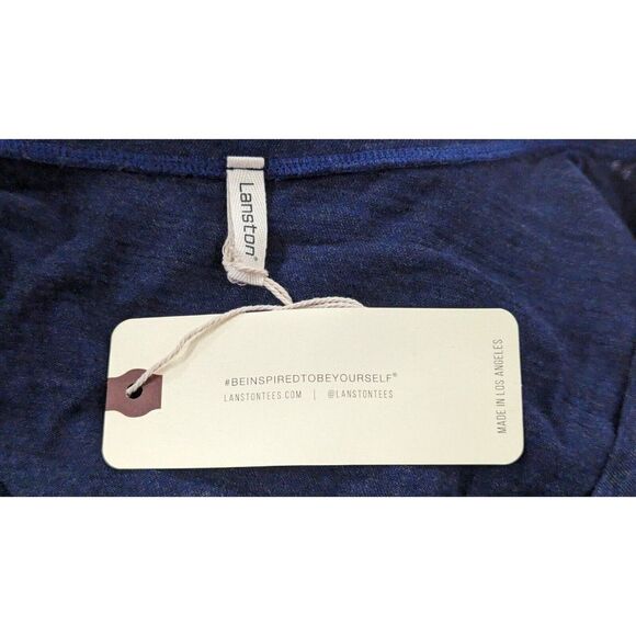 Lanston Womens Size Medium Navy Short Sleeve V-Neck Ruched Midi T-Shirt Dress - Picture 7 of 10